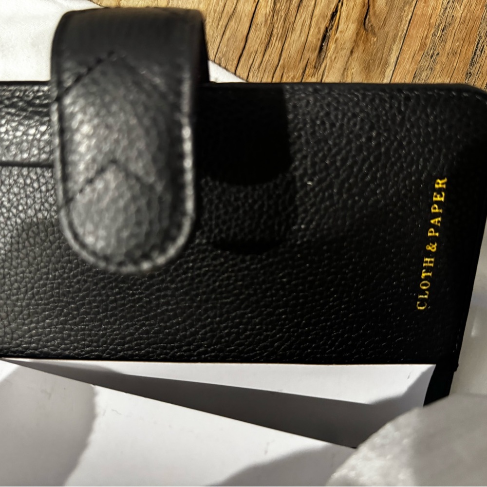 Cloth and paper Black Quilted Leather personal size planner - Picture 8 of 8